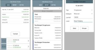 Aplikasi Pengatur Keuangan di Android