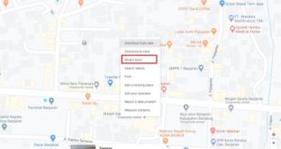 Melihat Koordinat Google Map Android