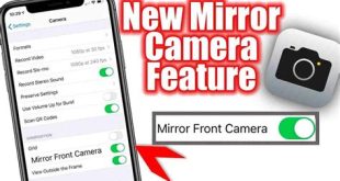 cara agar kamera depan iphone tidak mirror