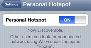 cara aktifkan personal hotspot di iphone