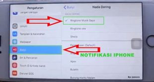 cara mengganti nada dering iphone