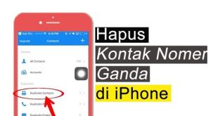 cara menghapus kontak di iphone dengan cepat