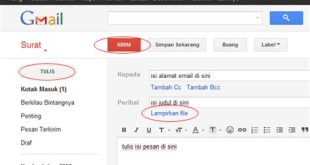 cara mengirim email di laptop