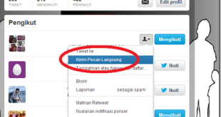 cara pin tweet orang lain android