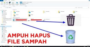 menghapus file sampah di laptop